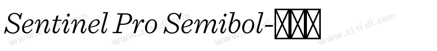 Sentinel Pro Semibol字体转换